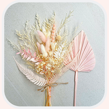 Load image into Gallery viewer, Dried Floral Cake Topper | Pink and White
