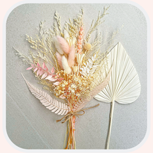 Load image into Gallery viewer, Dried Floral Cake Topper | Pink and White
