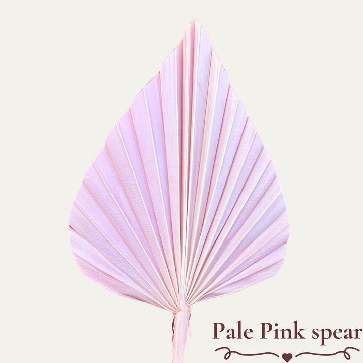 Pink Coloured Spear Palm Cake Topper Decoration